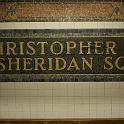 Christopher St. and Sheridan Square, 
New York subway, 
2009